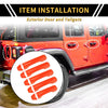 Jeep Gladiator JT (2020-2021) Orange Door Tailgate Handle Cover