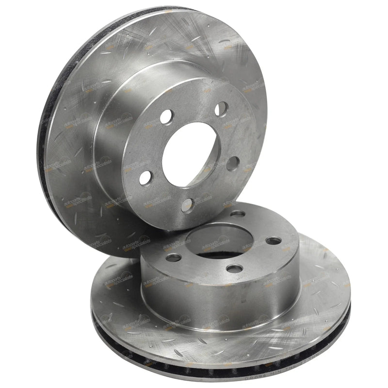 Grand Cherokee WJ ZG Front Drilled Slotted Disc Rotors & Brake Pads