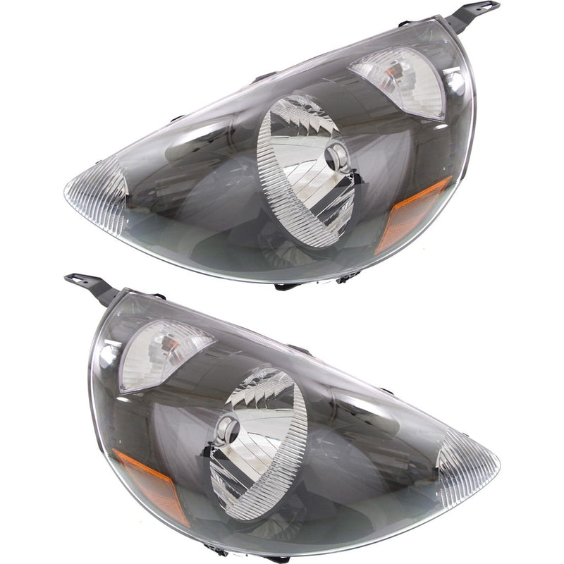 Left & Right Headlights For Honda Fit 2007-2008 Halogen