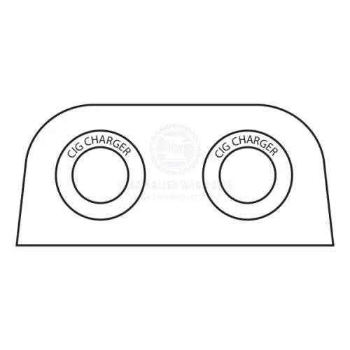 Relaxn Boats Power Socket Dual Cigarette Lighter Surface Mount
