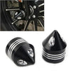 Harley Electra Glide Sportster Black Front Axle Cap Nut Cover