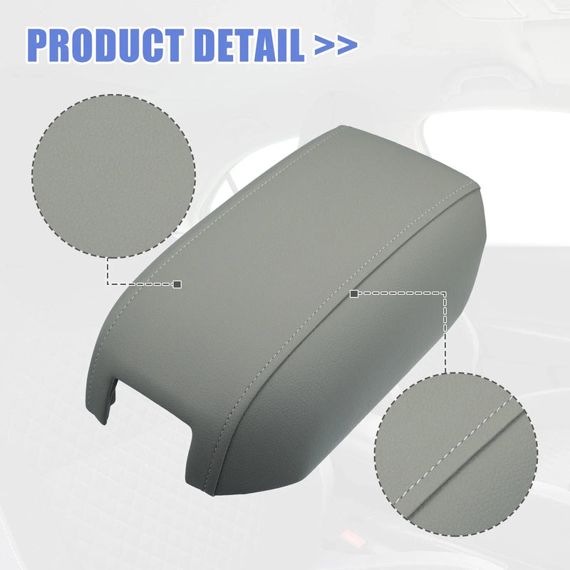 Volvo XC90 (2004-2014) Gray Armrest Pad Center Console Cover Lid