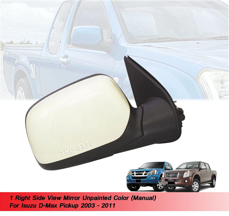 Isuzu D-Max DMax Manual Side View Mirror (2003-2011)