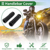 Motorcycle Handle Bar Throttle Black Plaid 7/8" 22mm Hand Grips Cover Kit