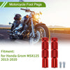 Honda Grom MSX125 Foot Pegs Front Aluminum Alloy Red (2013–2020)