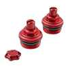 Yamaha YZF-R3 MT-03 Red Adjuster Fork Bolt Cap Screw (2019-2023)