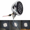 Harley Softail 5.75'' LED Headlight DRL Lights Chrome Bucket
