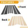 BMW X5 8 Pcs Black Carbon Fiber Window Trim Covers (2014-2018)