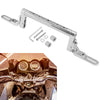 Motorcycle 1 x Balance Handle Bar Extender Bracket Center Hole Silver Tone