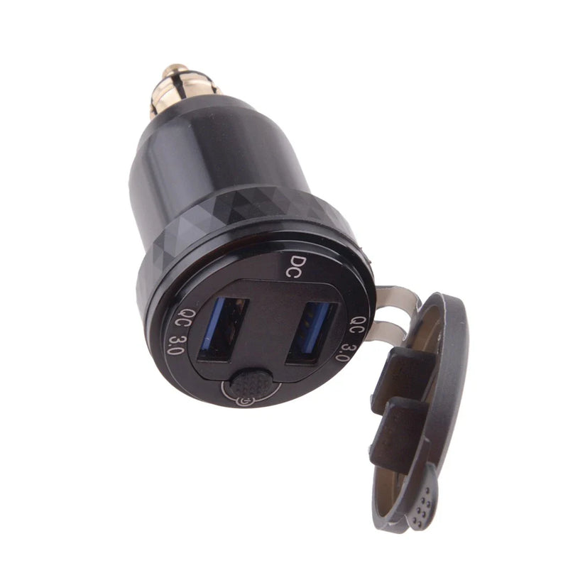 BMW Dual USB Adapter Charger Socket Voltage Meter