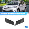 Toyota RAV4 Carbon Fiber Front Door A-Pillar Cover Trim Pair (2019–2023)