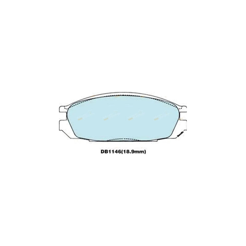 Ford Raider UV 4cyl 2.6L G6 4WD Rear Disc Brake Pad Set (1991-1993)