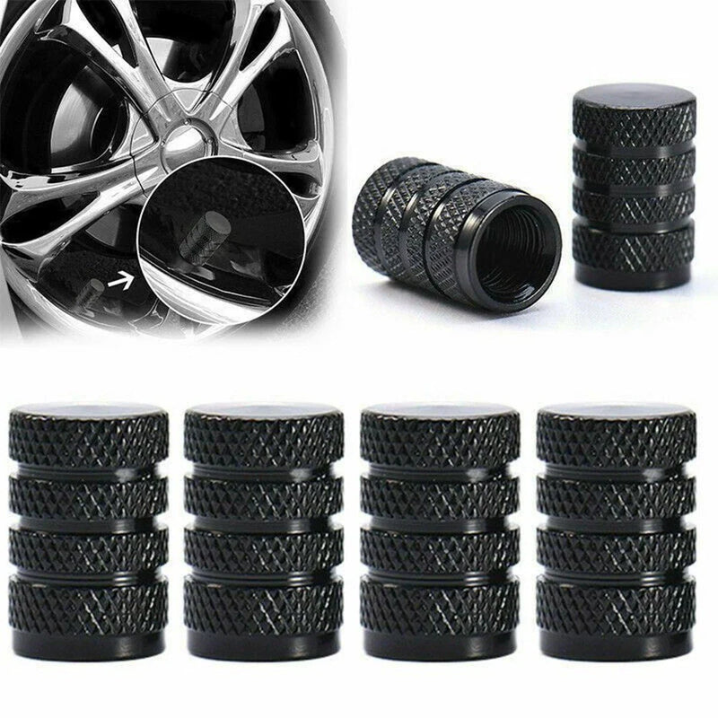 US 4x Aluminium Wheel Tyre Valve Stems Covers Caps Accessories