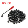 Toyota 100pcs Plastic Push-Type Retainer Clips w/ Remover
