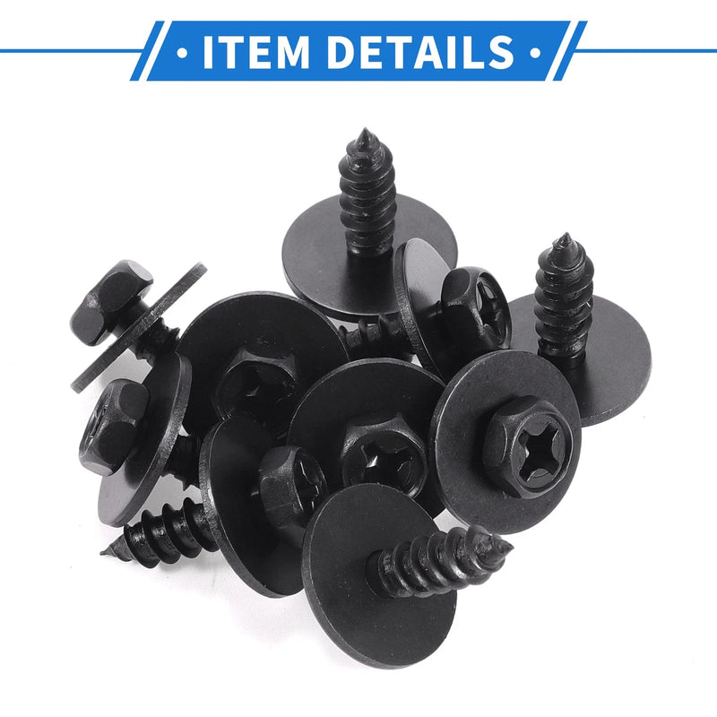 Toyota Highlander 10 Pcs Fender Liner Splash Shield Bumper Cover Screws