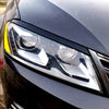 VW Passat B7 (2010-2015) Gloss Finish 2 x Headlight Eyelid Covers