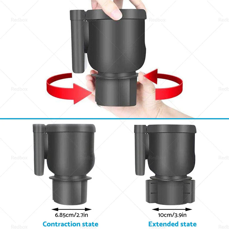 Car Seat - Fits Most Vehicles 360° Adjustable Expander Cup Holder