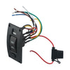 Switch Panel Pump / DC 12V 20A / Curved Waterproof ON-OFF-ON