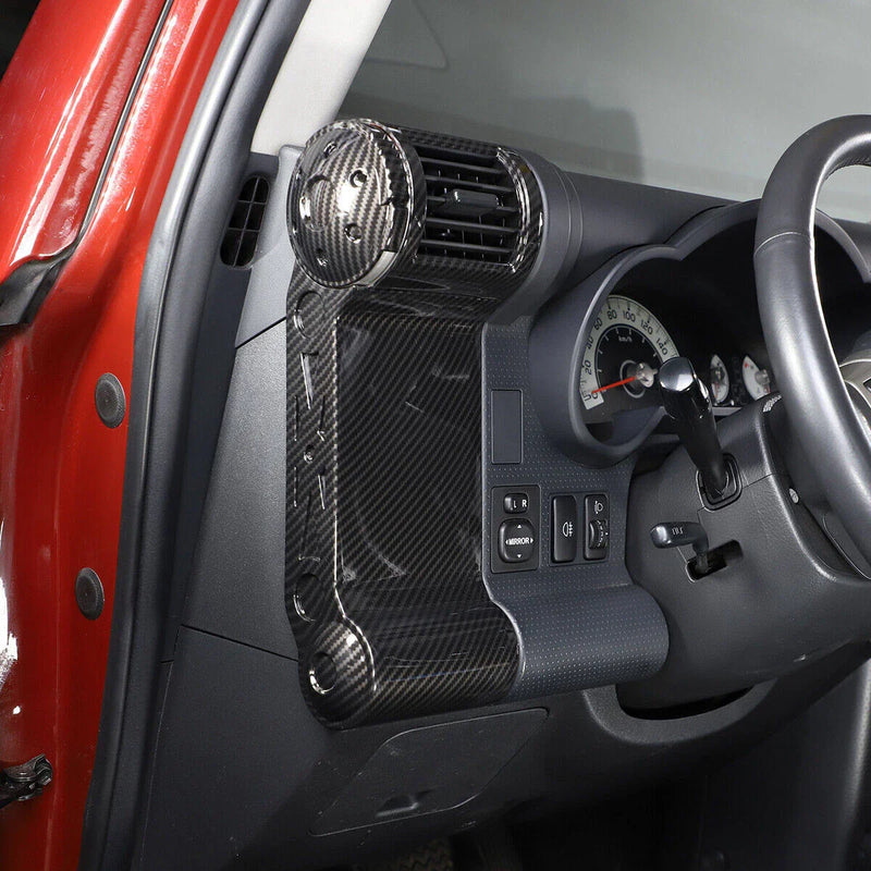 Toyota FJ Cruiser Carbon Fiber Dash Air Vent Frame Trim Cover (2007–2014)