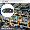 Oil Seal 65x105x10mm Black Nitrile Rubber 5 Pcs