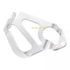 Honda CR125R CR250R CR500R Rear Brake Caliper Guard Silver (1987–2001)