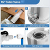 Thetford Aqua Magic IV Toilet RV Water Valve Kit (2010-2023)