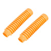 Motorcycle 2 x Orange Shock Absorbers Boot Dust Cover