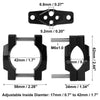 Motorcycle 17–42mm Light Lamp Holder Handlebar Mount Bracket Clamp