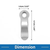 Motorcycle Handlebar Hook / CNC / Hanging Hook Aluminum Alloy Silver Tone