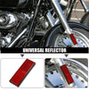 Motorcycle Bicycle Spoke Reflective Red / 10 Pcs / Self Adhesive