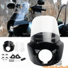 Harley Dyna Clear Headlight Fairing Windshield w/Extension Blocks