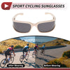 Motorcycle Riding Goggles Gray Lens Beige White Frame Tri-acetel Cellulose