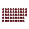 Harley Twin Cam Touring Road Glide Dyna 48X Red Engine Bolt Topper Caps