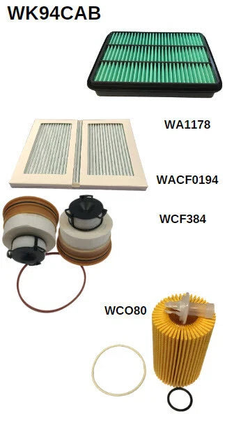 Toyota Landcruiser VDJ78 VDJ79 4.5L 1VD-FTV WESFIL FILTER SERVICE KIT