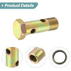 Motorcycle 2 x M16x1.5 54mm Length Hollow Bolt Screw with Washer