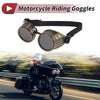 Motorcycle 1 x Riding Goggles Black Lens Bronze Tone Frame Glass ABS