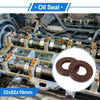 Oil Seal 32x62x10mm Brown 2 x FKM Rubber Rotary Shaft Seal
