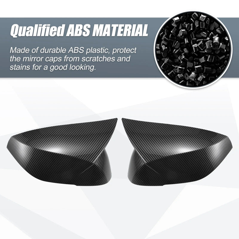 INFINITI Q50 Pair Rearview Mirror Cover Overlay Carbon Fiber Pattern