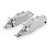 Front / Rear Universal Silver 3D Style Car Disc Brake Caliper Covers