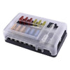 Car Boat 12-Way ATO ATC Fuse Box Holder Kit (Compatible with Various Models)