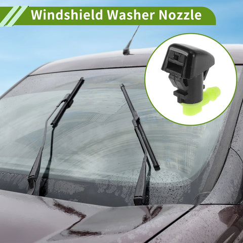 Dodge Black Windshield Washer Nozzle w/ Hose Connector