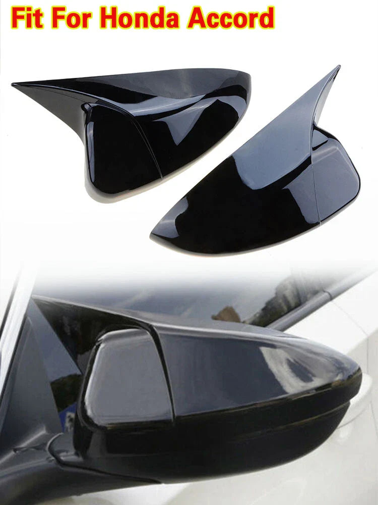 Honda Accord Gloss Black Rearview Side Wing Mirror Cover (2018-2023)