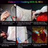 Party Decor Ice Blue LED Neon Light Glow EL Wire String