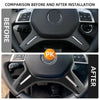 Mercedes-Benz ML-Class Carbon Style Steering Wheel Trim Cover (2011–2014)