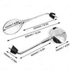 Vespa Primavera 50 125 150 Chrome Left & Right Rearview Mirrors (2014-2023)
