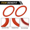 Toyota Tundra (2014-2021) 4 Pcs AC Vent Dashboard Decoration Rings Orange