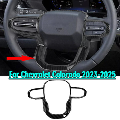 Chevrolet Colorado Carbon fiber Steering Wheel Trim 1pc (2023–2025)