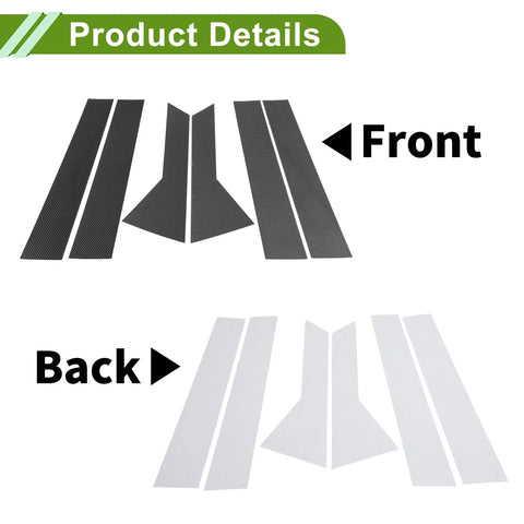Chevy Trax 6 Pcs Carbon Fiber Pillar Window Trim (2024)