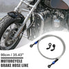 Make Model AN3 28 90 Degree Brake Hose / 90cm / Motorcycle Braided Line Tube