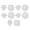 Citroen Peugeot 10 x White Exterior Door Trim Bumpstrip Clips